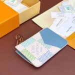 Louis Vuitton LV Unisex Romy Card Holder Green Damier Coated Canvas N40639 - immagine 3