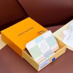 Louis Vuitton LV Unisex Romy Card Holder Green Damier Coated Canvas N40639 - immagine 7