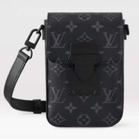 Louis Vuitton LV Unisex S-Lock Vertical Wearable Wallet Monogram Coated Canvas M82252 (9)