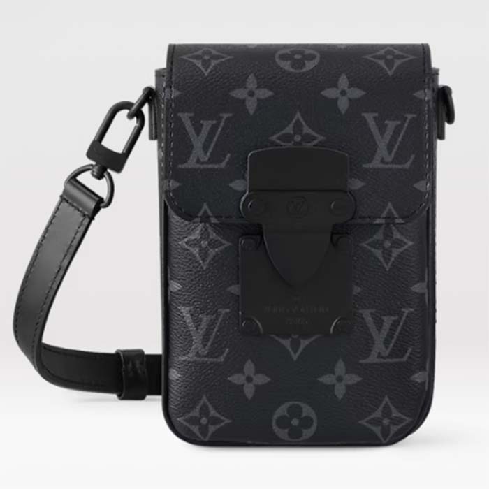 Louis Vuitton LV Unisex S-Lock Vertical Wearable Wallet Monogram Coated Canvas M82252