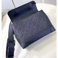 Louis Vuitton LV Unisex Steamer PM Bag Black Taurillon Monogram Cowhide Leather M24436 (6)