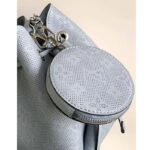 Louis Vuitton LV Women Bella Bucket Bag Lilac Perforated Mahina Calfskin M22714 – Image 6