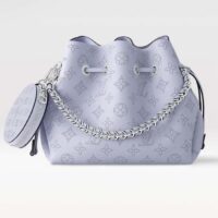Louis Vuitton LV Women Bella Bucket Bag Lilac Perforated Mahina Calfskin M22714 (11)