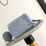 Louis Vuitton LV Women Bella Bucket Bag Lilac Perforated Mahina Calfskin M22714 – Image 3