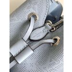 Louis Vuitton LV Women Bella Bucket Bag Lilac Perforated Mahina Calfskin M22714 – Image 9