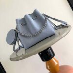 Louis Vuitton LV Women Bella Bucket Bag Lilac Perforated Mahina Calfskin M22714 – Image 2