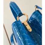 Louis Vuitton LV Women Capucines BB Blue Brilliant Alligator Leather N91698 - Imagen 9