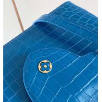 Louis Vuitton LV Women Capucines BB Blue Brilliant Alligator Leather N91698 (8)