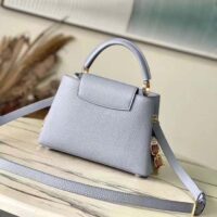 Louis Vuitton LV Women Capucines BB Ice Grey Taurillon Leather M23280 (1)