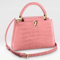 Louis Vuitton LV Women Capucines BB Pink Brilliant Alligator Leather N92679 (2)