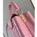 Louis Vuitton LV Women Capucines BB Pink Brilliant Alligator Leather N92679 - immagine 6