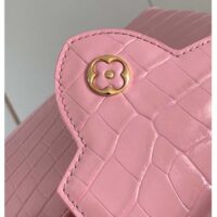 Louis Vuitton LV Women Capucines BB Pink Brilliant Alligator Leather N92679 (2)