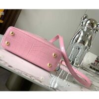 Louis Vuitton LV Women Capucines BB Pink Brilliant Alligator Leather N92679 (2)