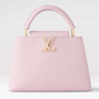 Louis Vuitton LV Women Capucines BB Pink Taurillon Leather M24120 (6)