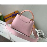 Louis Vuitton LV Women Capucines BB Pink Taurillon Leather M24120 (6)