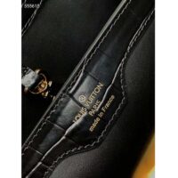 Louis Vuitton LV Women Capucines MM Black Brilliant Alligator Leather N92967 (8)