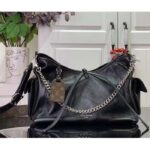 Louis Vuitton LV Women CarryAll Cargo PM Black Lambskin Cowhide Leather M24861 - Imagen 2