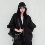 Louis Vuitton LV Women CarryAll Cargo PM Black Lambskin Cowhide Leather M24861 - Imagen 12