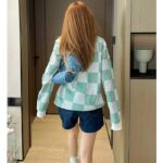 Louis Vuitton LV Women Damier Cotton Sweatshirt Classic Fit Green 1AFJHG - Image 12