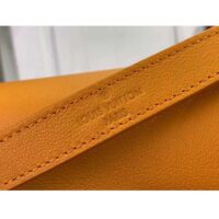 Louis Vuitton LV Women Dauphine Soft MM Handbag Apricot Calfskin Leather M25048 (8)