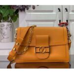 Louis Vuitton LV Women Dauphine Soft MM Handbag Apricot Calfskin Leather M25048 - immagine 2