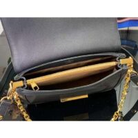 Louis Vuitton LV Women Dauphine Soft MM Handbag Black Calfskin Leather M25209 (2)