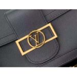 Louis Vuitton LV Women Dauphine Soft MM Handbag Black Calfskin Leather M25209 - Image 7