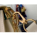 Louis Vuitton LV Women Dauphine Soft MM Handbag White Calfskin Leather M25050 – Bild 8