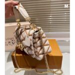 Louis Vuitton LV Women GO-14 MM Crème Beige Chestnut Brown Lambskin M25060 - Imagen 9