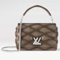 Louis Vuitton LV Women GO-14 MM Taupe Lambskin Leather M23045