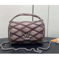 Louis Vuitton LV Women GO-14 MM Taupe Lambskin Leather M23045 (1)