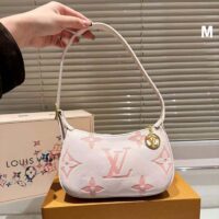 Louis Vuitton LV Women Mini Moon Pink Monogram Cowhide Leather M24108 (7)