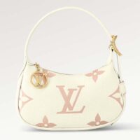 Louis Vuitton LV Women Mini Moon Pink Monogram Cowhide Leather M24108 (7)