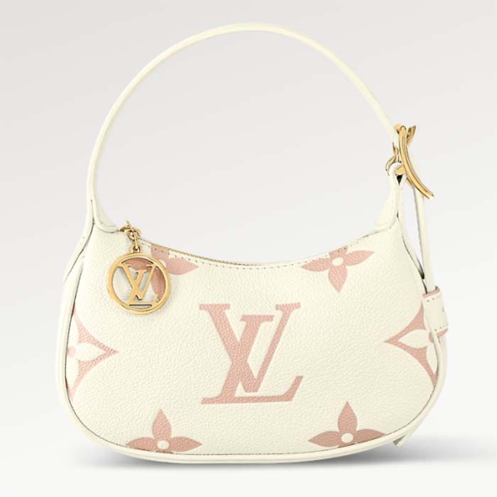 Louis Vuitton LV Women Mini Moon Pink Monogram Cowhide Leather M24108