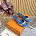 Louis Vuitton LV Women Neo Revival Mule Blue Monogram Denim Calf Leather 1ACLNS - Bild 3