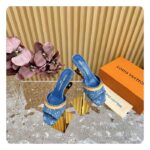 Louis Vuitton LV Women Neo Revival Mule Blue Monogram Denim Calf Leather 1ACLNS - Bild 5