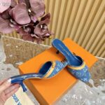Louis Vuitton LV Women Neo Revival Mule Blue Monogram Denim Calf Leather 1ACLNS - Bild 8