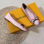 Louis Vuitton LV Women Nina Flat Ballerina Pink Monogram Calf Leather 1ABHDF - Imagen 4