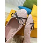 Louis Vuitton LV Women Nina Flat Ballerina Pink Monogram Calf Leather 1ABHDF - Imagen 9