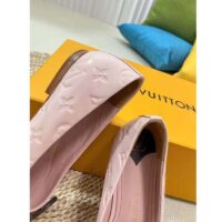 Louis Vuitton LV Women Nina Flat Ballerina Pink Monogram Calf Leather 1ABHDF (10)