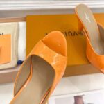 Louis Vuitton LV Women Super Mule Orange Monogram Patent Calf Leather 1ACJ6A - Image 8