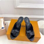 Louis Vuitton LV Women Super Mule Orange Monogram Patent Calf Leather 1ACJ7J - immagine 3