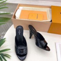Louis Vuitton LV Women Super Mule Orange Monogram Patent Calf Leather 1ACJ7J (3)