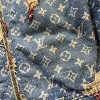 Louis Vuitton Men LV Monogram Flower Printed Blue Denim Jacket Regular Fi (5)