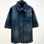 Louis Vuitton Women LV Rainbow Monogram Short-Sleeved Denim Shirt 1AB91W - Imagen 9