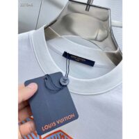 Louis Vuitton Men LV Short-Sleeved Cotton Crewneck Milky White Cotton (8)