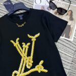 Louis Vuitton Women Nautical LV T-Shirt Cotton Black 1AFMZA - immagine 5