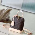 Louis Vuitton Unisex Alma Backpack Monogram Coated Canvas Cowhide Leather M47132 – Bild 2