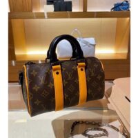 Louis Vuitton Unisex Keepall Bandoulière 25 Radiant Sun Monogram Coated Canvas M46687 (4)