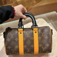 Louis Vuitton Unisex Keepall Bandoulière 25 Radiant Sun Monogram Coated Canvas M46687 (4)